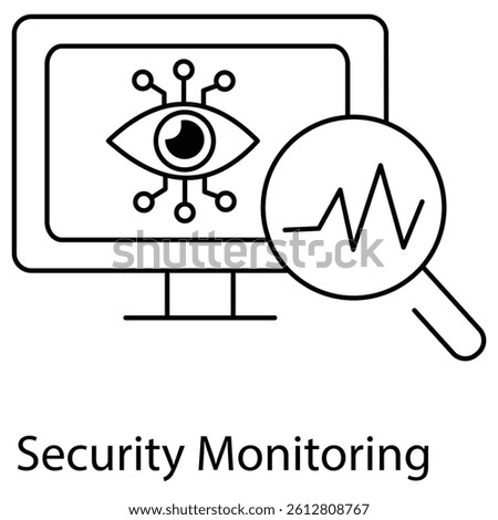 Icon representing real-time surveillance of IT infrastructure.