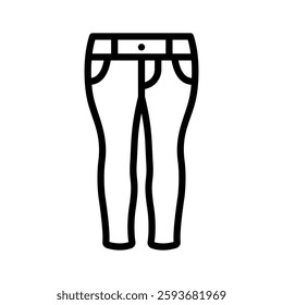 Icon representing regular pants or trousers for outfits