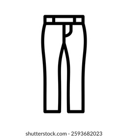 Icon representing regular pants or trousers for outfits