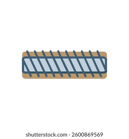 An icon representing reinforcement steel for engineering applications.
