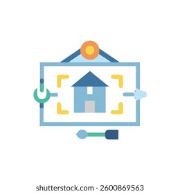 An icon representing renovation strategy for project management.