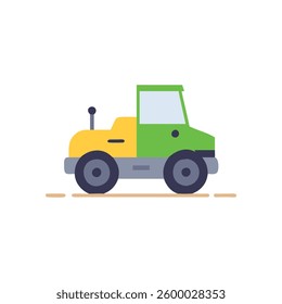 An icon representing a road paver for construction projects.
