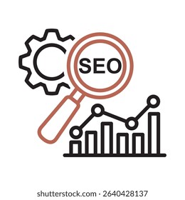 An icon representing search engine optimization in financial strategy context.