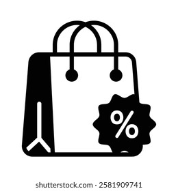 Icon representing a shopping discount or offer
