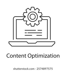 An icon representing the techniques and strategies used to improve content performance for better engagement, visibility, and conversion rates.