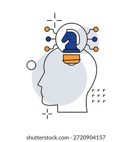Icon representing thoughtful and long-term decision-making that balances speed with deep analysis for effective leadership.