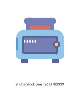 An icon representing toasters as integral kitchen appliances.