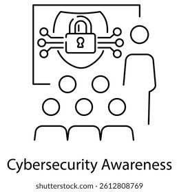 Icon representing training and awareness for employees.