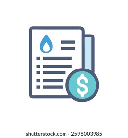 An icon representing utility bills for financial management.