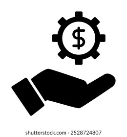 Icon representing various business services and solutions.