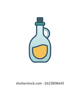 An icon representing vinegar bottles as essential kitchen items.