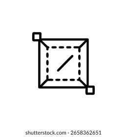 Icono que representa un símbolo gráfico de elemento visual del guion gráfico