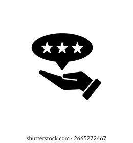 Icono de una reputación, aislado contra un fondo limpio.