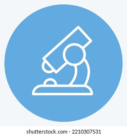 Icon Research. suitable for Startup symbol. blue eyes style. simple design editable. design template vector. simple illustration