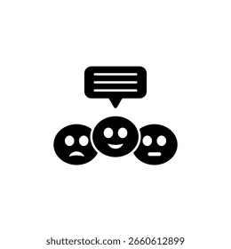 Icono de una respuesta, aislado contra un fondo limpio.
