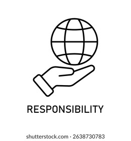 Icon a responsibility, isolated against a clean background.