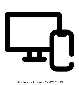 icon responsive web using line style