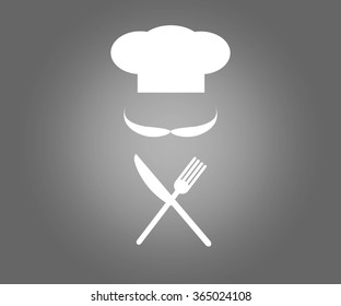 Icon the restaurant, kitchen, cafe. Vector.