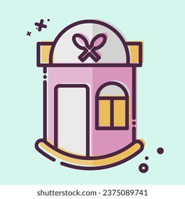 Icon Restaurant. related to Icon Building symbol. MBE style. simple design editable. simple illustration
