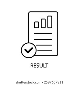 Icon a result, isolated against a clean background.
