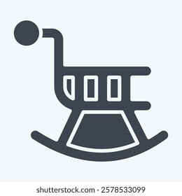 Icon Retirement Chair. related to Retirement symbol. glyph style. design editable