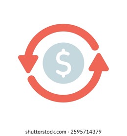 Icon a return on investment, isolated against a clean background.