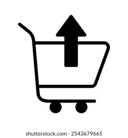 Icono para devolver los artículos al Carrito de compras para su revisión posterior