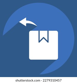 Icon Returns. related to Black Friday symbol. shopping. simple illustration
