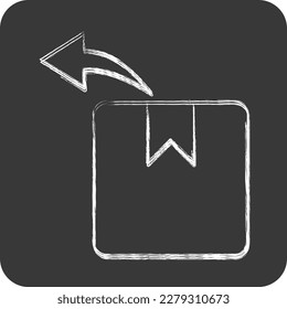 Devuelve el icono. relacionado con el símbolo Black Friday. comprar. ilustración simple