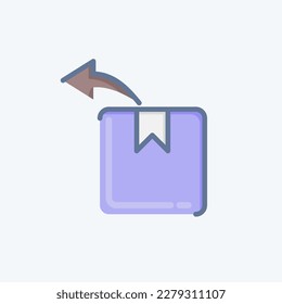 Devuelve el icono. relacionado con el símbolo Black Friday. comprar. ilustración simple