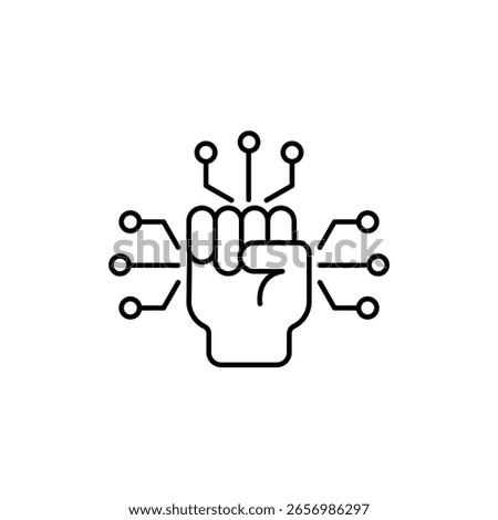 Icon a revolution, isolated against a clean background.
