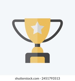 Icon Reward. related to Online Game symbol. flat style. simple design illustration