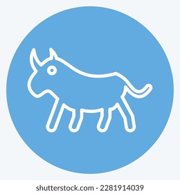 Icon Rhinoceros. related to Domestic Animals symbol. simple design editable. simple illustration