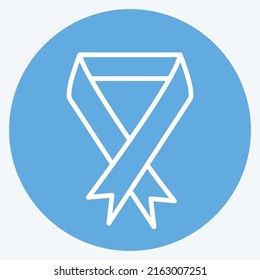 Icon Ribbon. suitable for Community symbol. blue eyes style. simple design editable. design template vector. simple symbol illustration