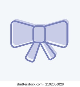 Icon Ribbon - Two Tone Style - Simple illustration,Design template vector, Good for prints, posters, advertisements, announcements, info graphics, etc.
