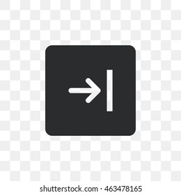 Icon right arrow, sign media following.