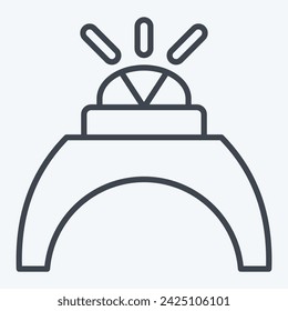 Icon Ring 2. bezogen auf Schmucksymbol. Linienstil. einfaches Design editierbar. einfache Abbildung