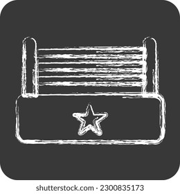 Icon Ring. related to Combat Sport symbol. chalk Style. simple design editable. simple illustration.boxing