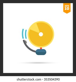 Icon of ringing school bell