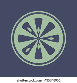 Icon of Ripe Lemon Fruit. Eps-10.