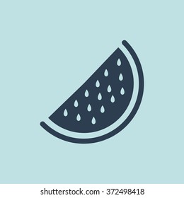 Icon of Ripe Watermelon. EPS-10.
