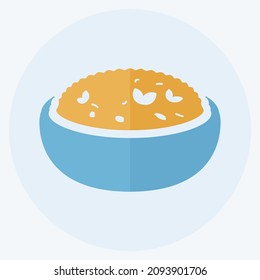 Icon Risotto - Flat Style - Simple illustration,Editable stroke,Design template vector, Good for prints, posters, advertisements, announcements, info graphics, etc.