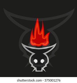 an icon of ritual with fire