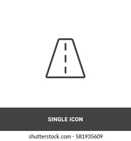 Icon road Single Icon Graphic Design