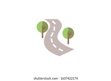 Icon Road Vector Graphic Perfect for Transportation