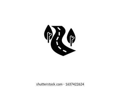 Icon Road Vector Graphic Perfect for Transportation