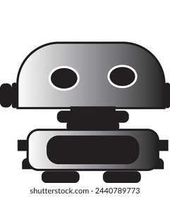 Icon Robot Vector Illustrator Simple Design