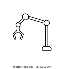 Icon a robotics, isolated against a clean background.
