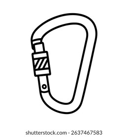 icon Rock climber carabiner on white background vector
Vector line icon rock climbing, mountaineering, tourism