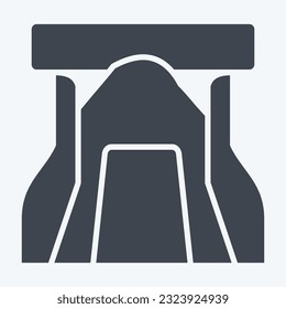 Icon Rock. related to Prehistoric symbol. glyph style. simple design editable. simple illustration